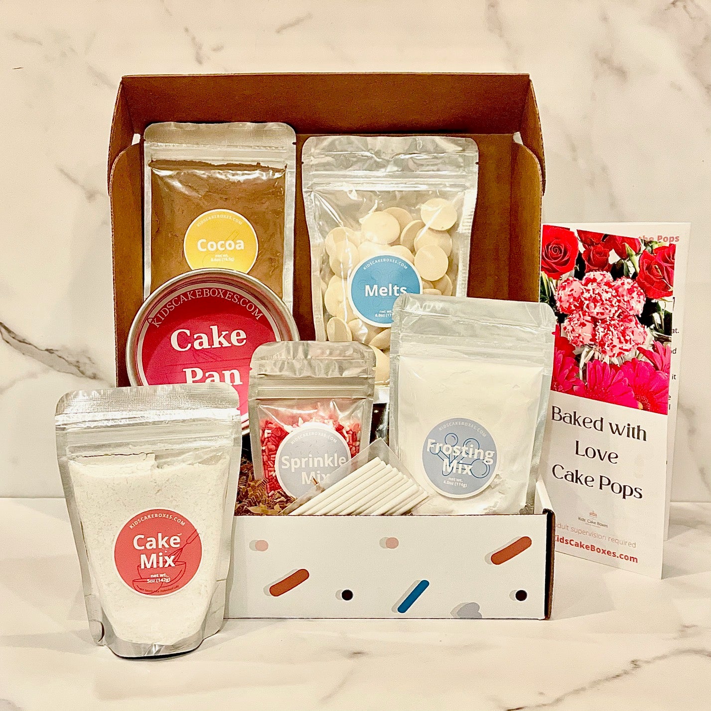 Valentine's Day Cake Pops making kit by Kids' Cake Boxes