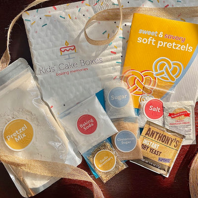 Soft pretzel kit from Kids' Cake Boxes